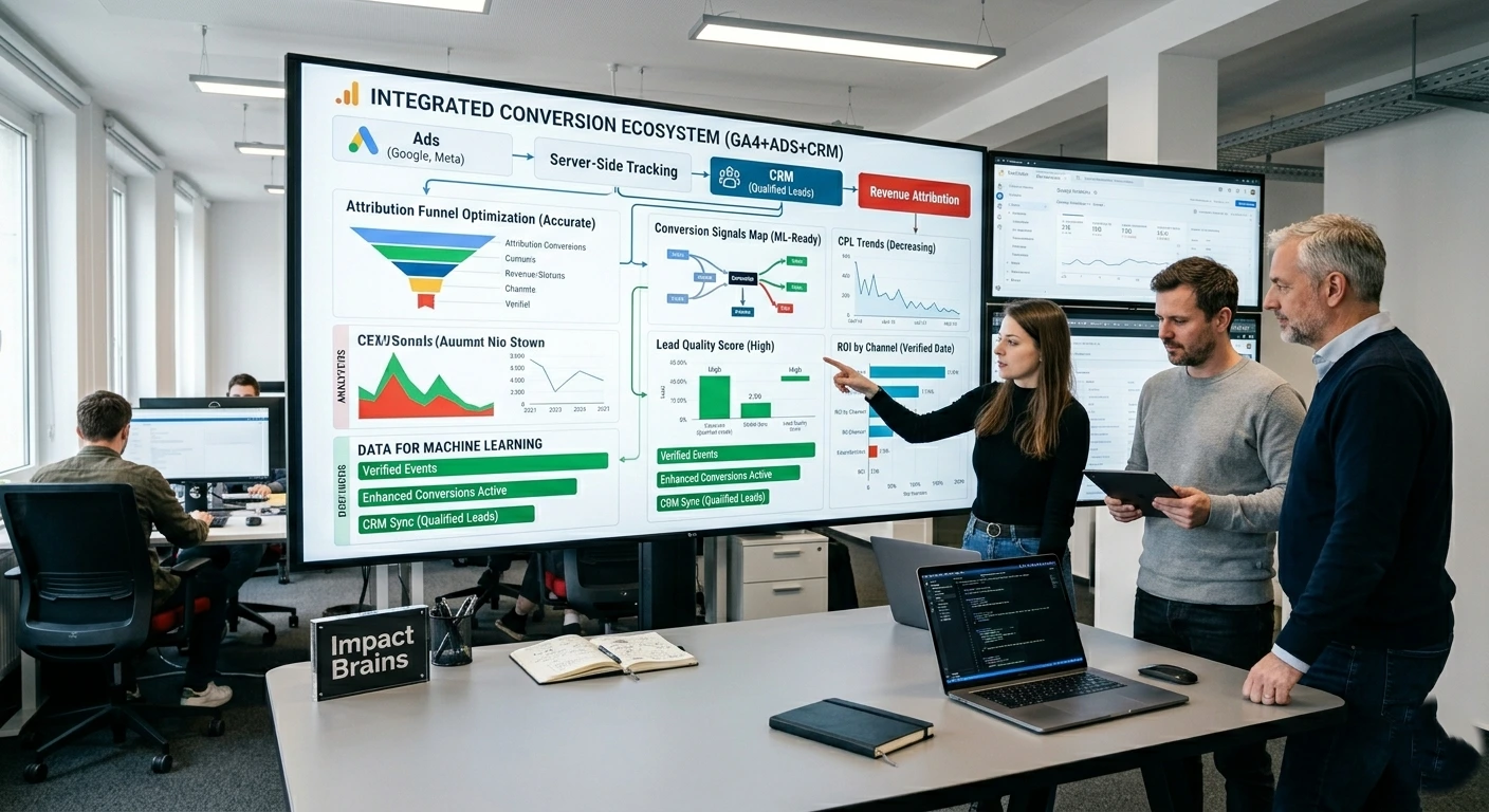 company conducting a meeting about their google ads