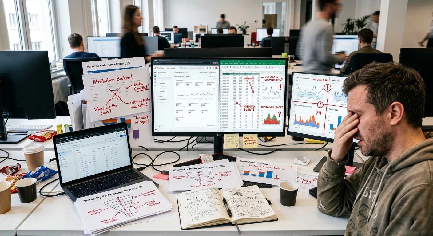 man struggling to handle their current leads and managing them