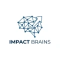 Logo of Impact Brains with a brain and arrow displaying growth.