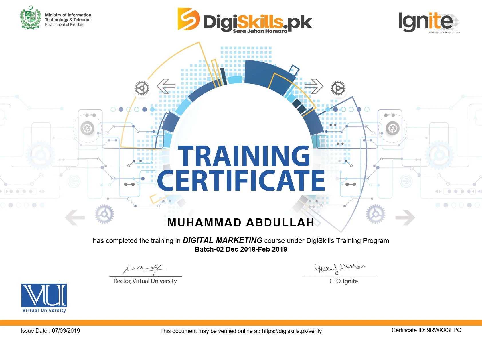  Digital Marketing Certificate by DigiSkills