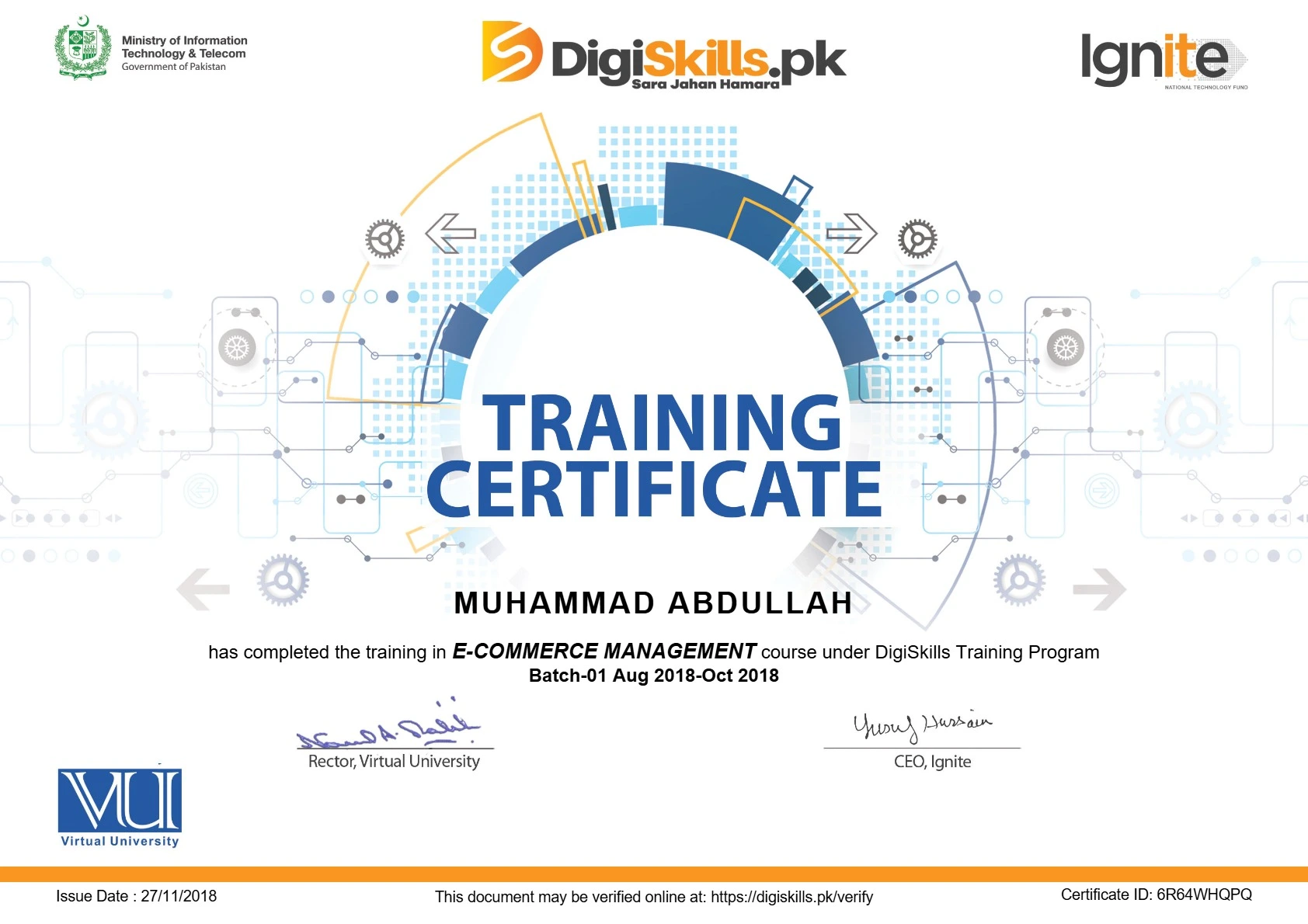  E-Commerce Management  Certificate by DigiSkills